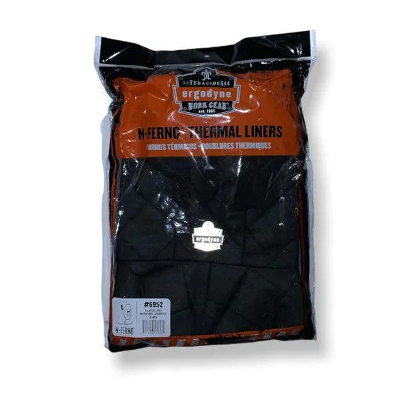 Ergodyne N-Ferno 6952 Thermal Insulated Hard Hat/Helmet Winter Liner, Black - Picture 2 of 8